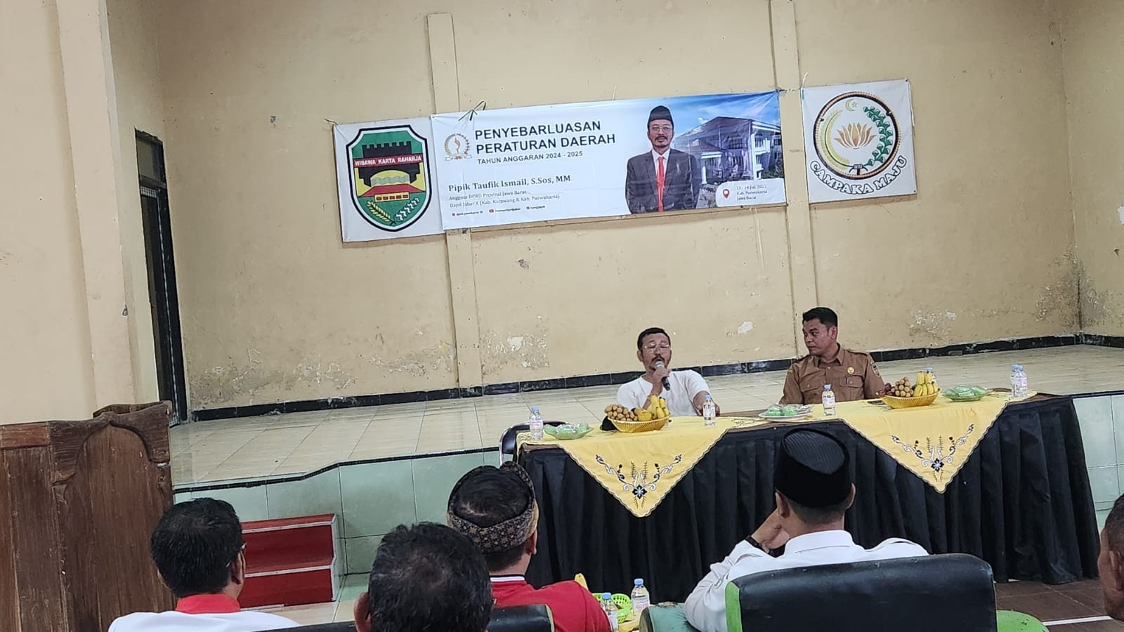 DPRD provinsi Jawa Barat pipik Taufik Ismail,S.Sos., kembali menunjukan komitmen terhadap kemajuan p
