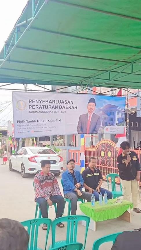 Anggota DPRD Jabar Pipik Taufik Ismail Sosialisasikan Perda Kepemudaan di Majalaya Karawang