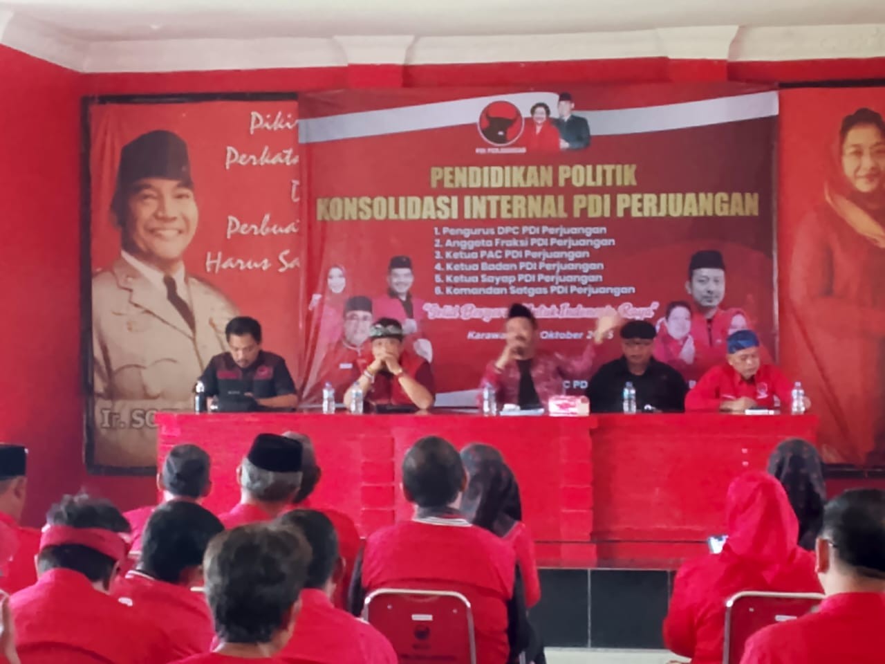 PDI Perjuangan Karawang Gelar Pendidikan Politik dan Konsolidasi Internal