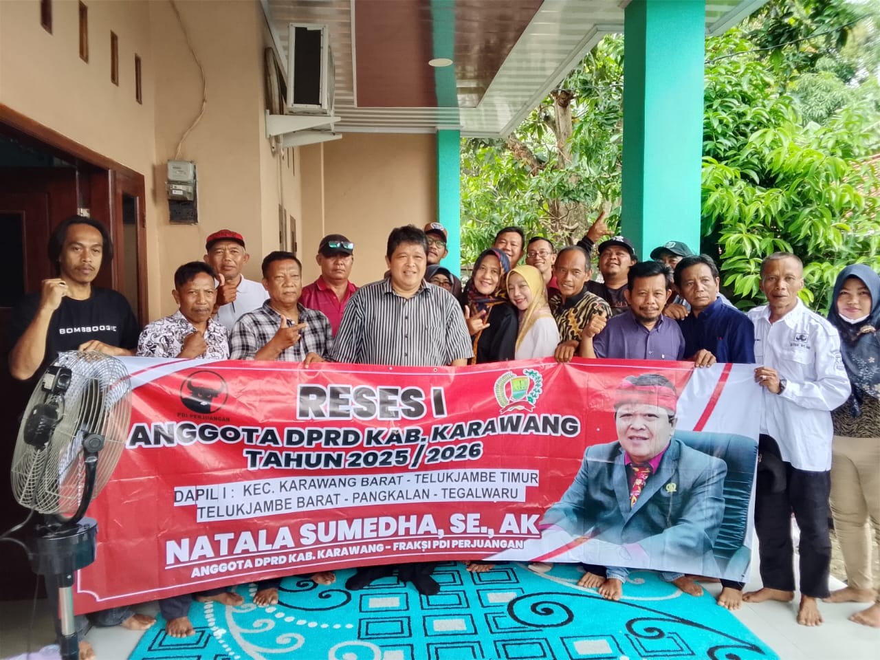 Reses I, Natala Sumedha anggota DPRD kabupaten Karawang Serap Aspirasi Warga Sukamakmur