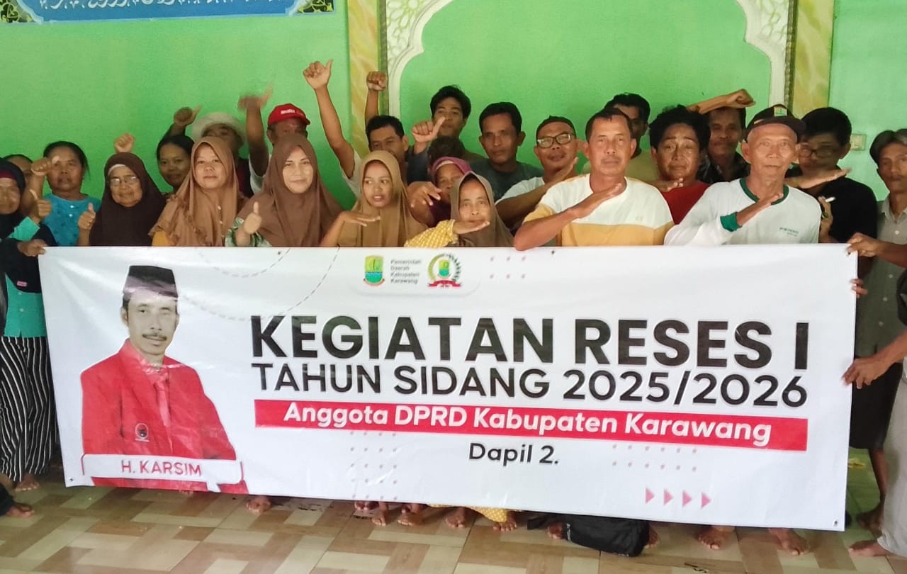 Anggota DPRD kabupaten Karawang H. Karsim Serap Aspirasi Warga Pasir Awi Reses I