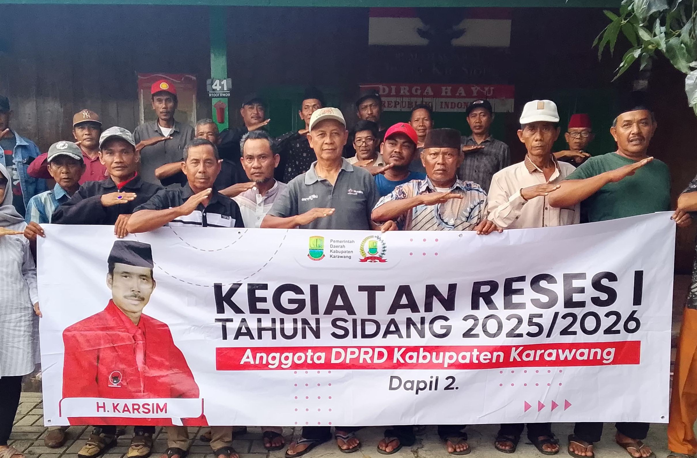 Anggota DPRD kabupaten Karawang H. Karsim Serap Aspirasi Warga di Rengasdengklok