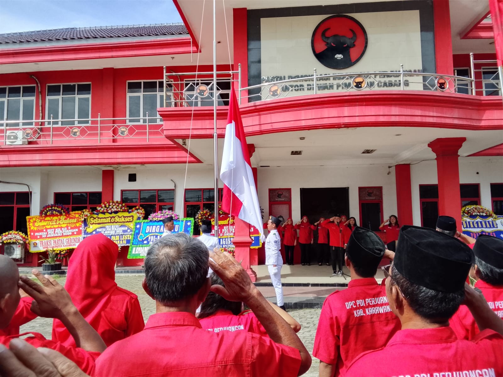Peringati HUT ke-53, DPC PDI Perjuangan Karawang Teguhkan Semangat “Satyam Eva Jayate”
