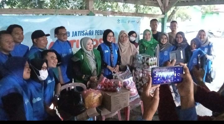 RSUD Jatisari Gelar Bakti Sosial untuk Korban Banjir di Dusun Pangasinan, Karangliga