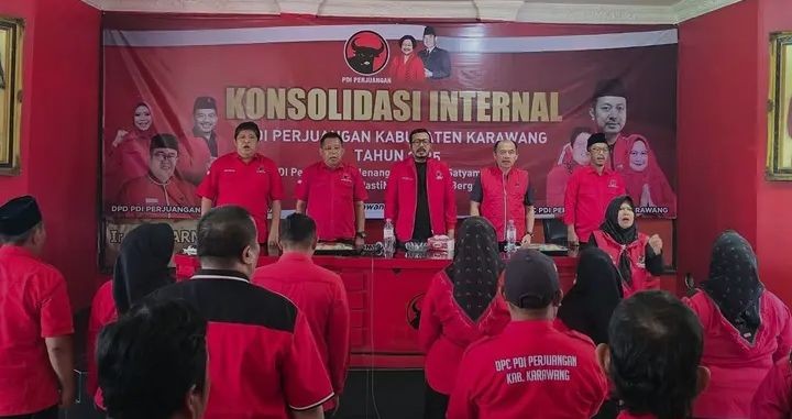 PDIP Karawang Gelar Konsolidasi Internal 2025, Seluruh Kader Dukung Megawati Soekarnoputri Lanjutkan