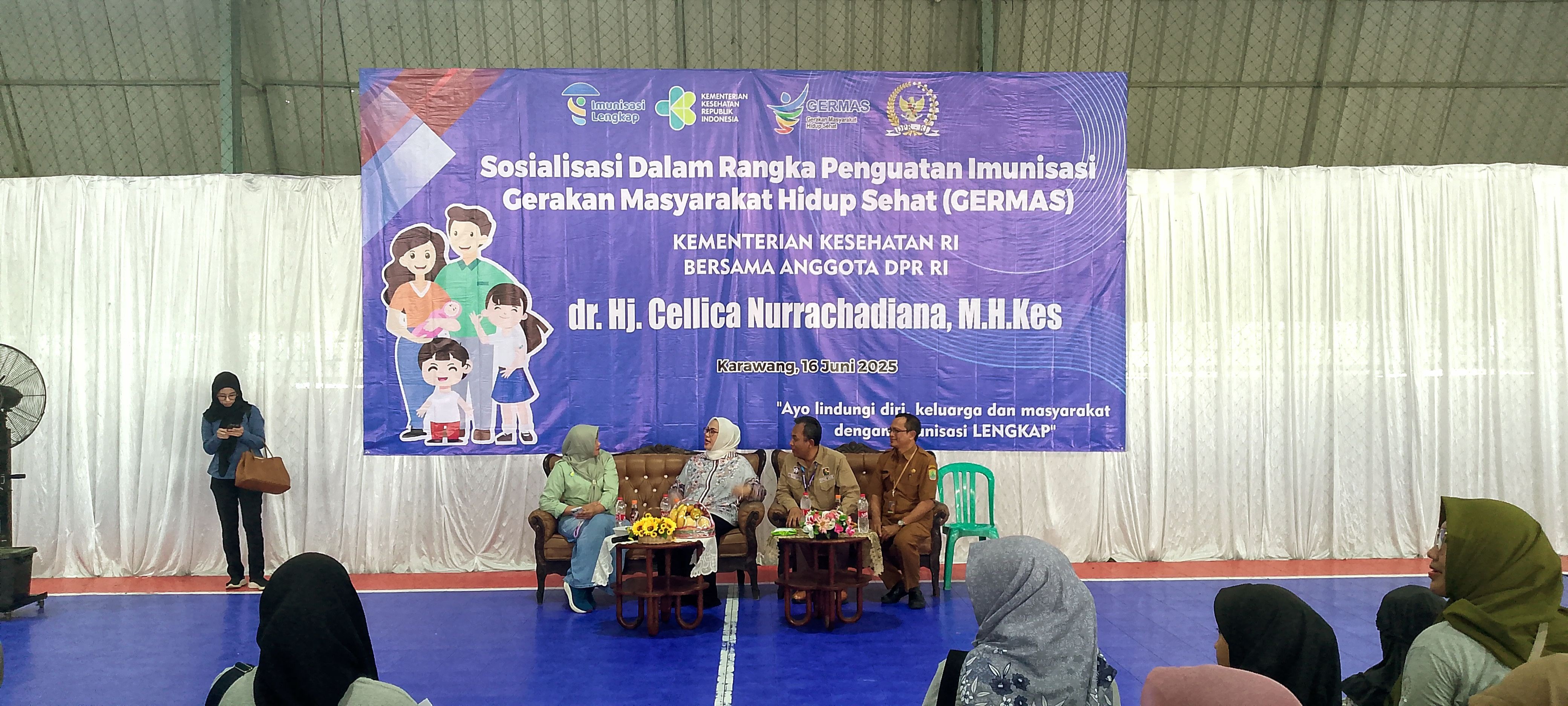 Sosialisasi penguatan imunisasi gerakan masyarakat hidup sehat(GERMAS)
