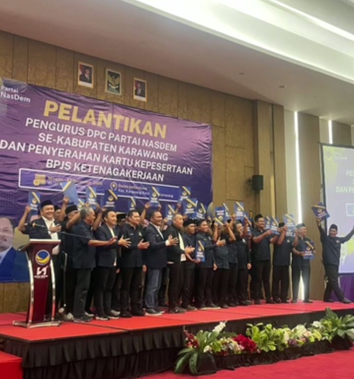Persiapan Dini Pemilu 2029, NasDem Karawang Kukuhkan 460 Pengurus di 30 Kecamatan