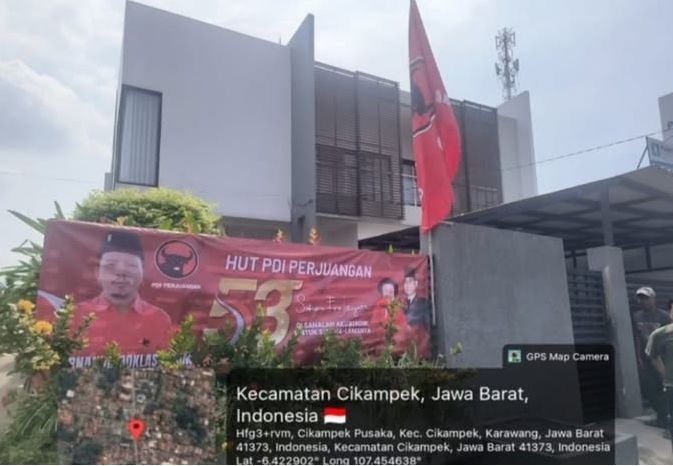 Sambut HUT ke-53 PDI Perjuangan, Fernando Doklas Pasang Spanduk dan Ratusan Bendera di Dapil 5 Karaw