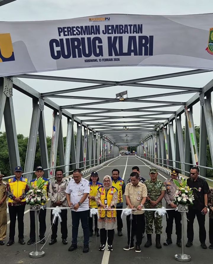 Bupati Karawang Resmikan Jembatan Curug, Perkuat Konektivitas Klari–Ciampel dan Akses ke Purwakarta