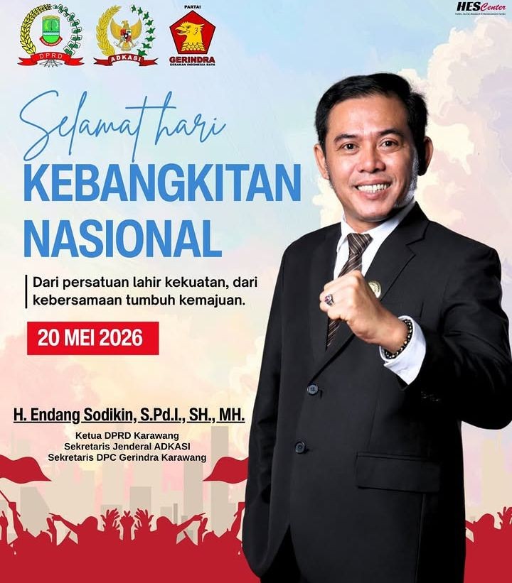 Ketua DPRD Karawang H. Endang Sodikin Ajak Masyarakat Maknai Harkitnas 2026 dengan Semangat Persatua